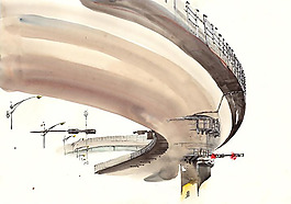 位圖 藝術(shù)效果 手繪 建筑 樓房 免費素材