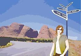 韓國夏天假日旅游矢量圖32