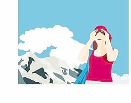 韓國夏天假日旅游矢量圖16