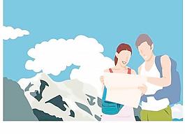 韓國夏天假日旅游矢量圖15