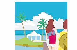 韓國夏天假日旅游矢量圖12