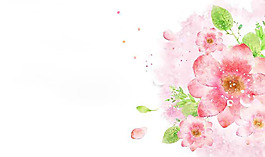 位圖 植物圖案 寫意花卉 花朵 免費(fèi)素材