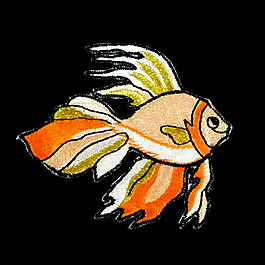 繡花 動(dòng)物 魚 免費(fèi)素材