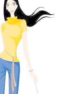 運動旅游女孩矢量圖33