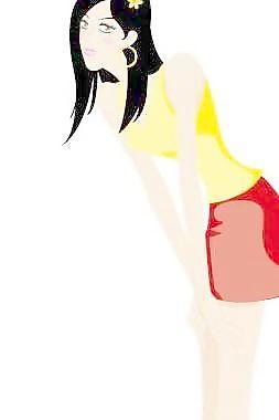 運動旅游女孩矢量圖19