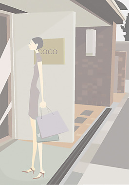 女性插圖矢量圖47
