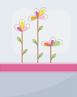 剪貼簿花背景