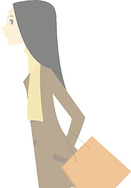 女性插圖矢量圖02