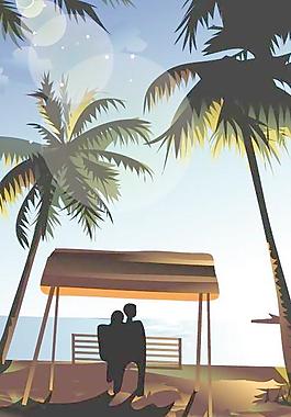 東方美女瑜珈矢量圖45