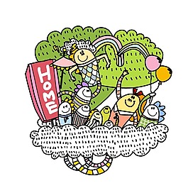 印花矢量圖 卡通 卡通人物 男孩 女孩 免費(fèi)素材