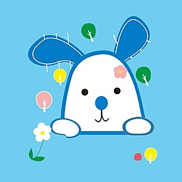 印花矢量圖 卡通 卡通動物 狗 文字 免費素材