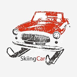 印花矢量圖 生活元素 汽車 文字 英文 免費(fèi)素材