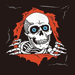 印花矢量圖 人物 靈異 恐怖 骷髏 免費(fèi)素材