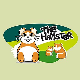 印花矢量圖 卡通 卡通動物 老鼠 文字 免費素材