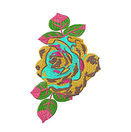 绣花 植物 花朵 高清 免费素材