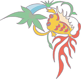 彩色矢量花紋圖案393