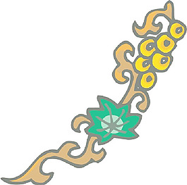 彩色矢量花纹图案390
