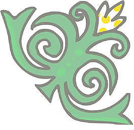 彩色矢量花紋圖案307