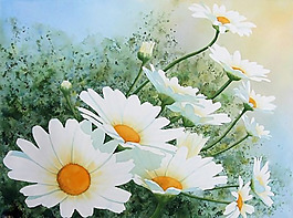 位圖 植物圖案 寫意花卉 花朵 免費(fèi)素材