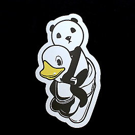 位圖 動物 熊貓 鴨子 貼布 免費(fèi)素材