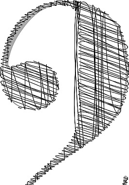 手绘字体矢量插画