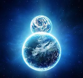 梦幻星球星空背景图片