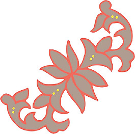 彩色矢量花紋圖案201
