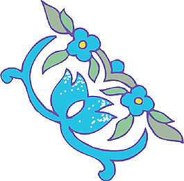 彩色矢量花纹图案194