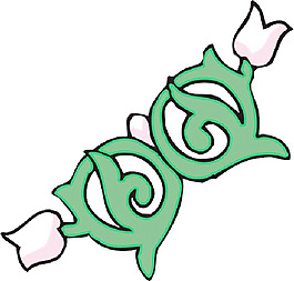 彩色矢量花紋圖案193