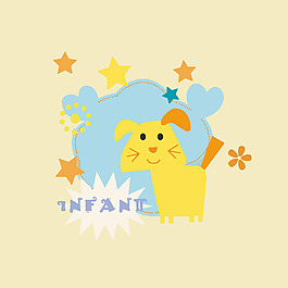 印花矢量圖 可愛卡通 卡通動(dòng)物 貓 幾何 免費(fèi)素材