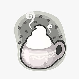 印花矢量圖 可愛(ài)卡通 卡通靜物 生活元素 杯子 免費(fèi)素材