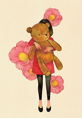 位圖 人物 女孩 植物 花朵 免費(fèi)素材