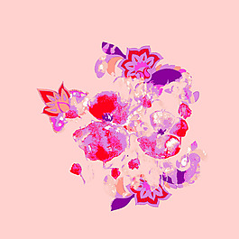 印花矢量圖 植物 花朵 女裝 免費素材