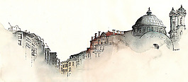 位圖 藝術(shù)效果 手繪 建筑 樓房 免費(fèi)素材