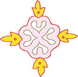 彩色矢量花紋圖案104