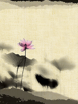 位圖 植物圖案 寫意花卉 花朵 免費素材