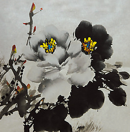 位圖 植物圖案 寫意花卉 花朵 免費(fèi)素材