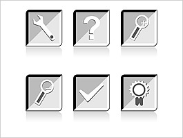 光澤圖標矢量集