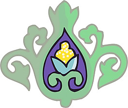 彩色矢量花纹图案088