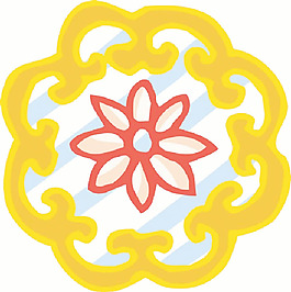 彩色矢量花紋圖案042