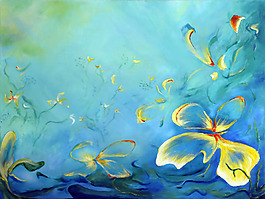 位圖 植物圖案 寫意花卉 花朵 免費(fèi)素材