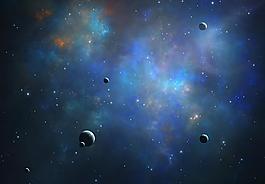 夢幻星球星空背景圖片