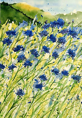 位圖 植物圖案 寫意花卉 花朵 免費(fèi)素材