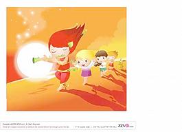 2007兒童節(jié)韓國矢量圖24