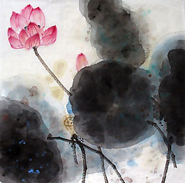 位圖 荷花 荷葉 文字 中文 免費(fèi)素材