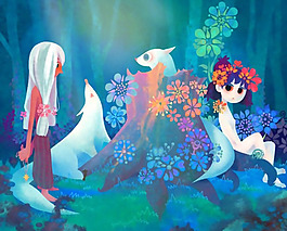 位圖 插畫 插畫師 動物插畫 海獅 免費素材