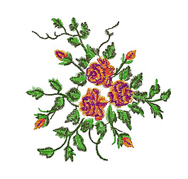 绣花 植物 花朵 高清 免费素材