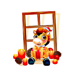 位圖 可愛卡通 卡通動(dòng)物 馬 馬年 免費(fèi)素材
