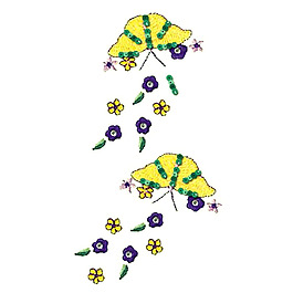 燙鉆 動物 蝴蝶 植物 花朵 免費素材