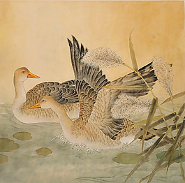 位圖 藝術(shù)效果 水彩 中國(guó)風(fēng) 動(dòng)物 免費(fèi)素材